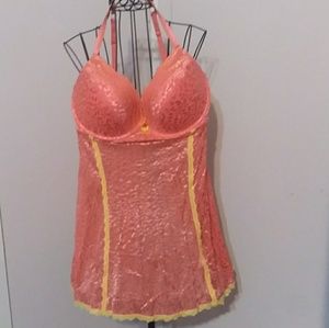 YASS Ladies..Plus Size Orange and Yellow Lingerie